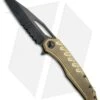 Microtech Sigil MK6 Frame Lock Knife Brass/Black (3.75" DLC Serr) 1 Microtech Sigil MK6 Frame Lock Knife Brass/Black (3.75" DLC Serr) -Blade HQ Shop MICROTECH SIGIL MK6 FL Knife BRASS BLACK DLC SERR 196 2 DLCBR BHQ 76137 JR 2