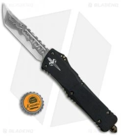 Marfione Custom Combat Troodon Hellhound Tanto OTF W/ Brass Ring HW (Damascus) -Blade HQ Shop Marfione Combat Troodon Hellhound Tanto Chad Nichols CTS XHP Core Damascus SN 007 Brass Ring BHQ 89387 jr bottlecap