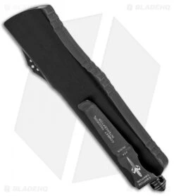 Marfione Custom Combat Troodon OTF Knife Interceptor W/ DLC HW (3.8" Stonewash) -Blade HQ Shop Marfione Custom Combat Troodon Interceptor DLC Hardware Fallout 339 MCK BHQ 87108 jr side