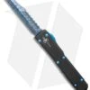 Marfione Custom Ultratech Warhound OTF Knife Black (3.5" Blue Damascus) -Blade HQ Shop Marfione Custom Combat Troodon Warhound OTF Black Blue Damascus BHQ 122692 jr