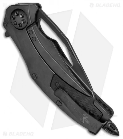 Marfione Custom Matrix-R Flipper Knife Carbon Fiber (3.75" High Polished DLC) 5 Marfione Custom Matrix-R Flipper Knife Carbon Fiber (3.75" High Polished DLC) - Image 3