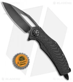 Microtech Marfione Custom Mini Matrix R Knife Carbon Fiber (3" Black DLC Mirror) -Blade HQ Shop Marfione Custom Mini Matrix R CF Black Mirror BHQ 68434 jr bottlecap 2