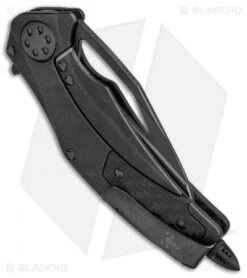 Microtech Marfione Custom Mini Matrix R Knife Carbon Fiber (3" Black DLC Mirror) -Blade HQ Shop Marfione Custom Mini Matrix R CF Black Mirror BHQ 68434 jr side