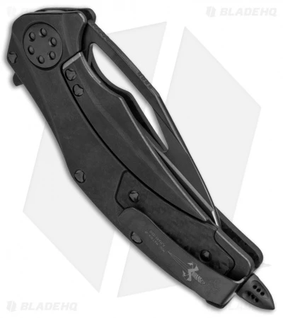 Microtech Marfione Custom Mini Matrix R Knife Carbon Fiber (3" DLC Hand Rubbed) 5 Microtech Marfione Custom Mini Matrix R Knife Carbon Fiber (3" DLC Hand Rubbed) - Image 3