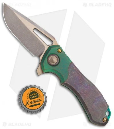 Marfione Custom Protocol Antique Green/Patina Micarta (3" Bronze) 6 Marfione Custom Protocol Antique Green/Patina Micarta (3" Bronze) - Image 4
