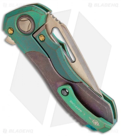 Marfione Custom Protocol Antique Green/Patina Micarta (3" Bronze) 5 Marfione Custom Protocol Antique Green/Patina Micarta (3" Bronze) - Image 3