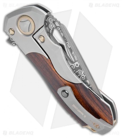 Marfione Custom Protocol Ironwood (3" Hattori Cowry Damascus) 5 Marfione Custom Protocol Ironwood (3" Hattori Cowry Damascus) - Image 3