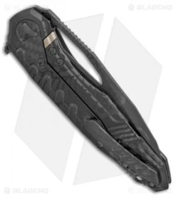 Marfione Custom Sigil MK6 Knife Snake Skin Ghost DLC Ti (3.75" Ghost DLC M390) -Blade HQ Shop Marfione Custom Sigil MK6 ghosted snake DLC ti ghosted DLC BHQ 71511 er side