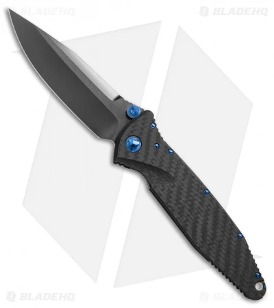 Marfione Custom Socom Elite S/E Knife CF W/ Flamed Spacer + Blue HW (DLC Mirror) 3 Marfione Custom Socom Elite S/E Knife CF W/ Flamed Spacer + Blue HW (DLC Mirror)