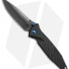 Marfione Custom Socom Elite S/E Knife CF W/ Flamed Spacer + Blue HW (DLC Satin) -Blade HQ Shop Marfione Custom Socom Elite cf flamed spacer blue ti hw DLC satin BHQ 75771 er