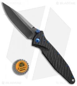 Marfione Custom Socom Elite S/E Knife CF W/ Flamed Spacer + Blue HW (DLC Satin) 10 Marfione Custom Socom Elite S/E Knife CF W/ Flamed Spacer + Blue HW (DLC Satin) -Blade HQ Shop Marfione Custom Socom Elite cf flamed spacer blue ti hw DLC satin BHQ 75771 er bottlecap