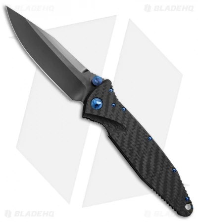 Marfione Custom Socom Elite S/E Knife CF W/ Flamed Spacer + Blue HW (DLC Satin) 3 Marfione Custom Socom Elite S/E Knife CF W/ Flamed Spacer + Blue HW (DLC Satin)