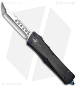 Marfione Custom Troodon Hellhound Tanto Knife Hefted Alloy W/ Blue HW (Mirror)