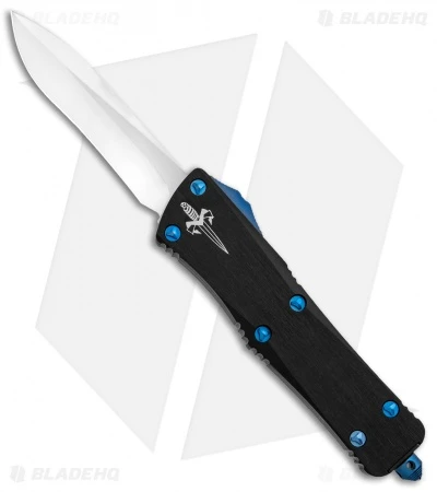 Marfione Custom Troodon OTF Knife Anodized Hefted Alloy W/Blue Ti (3" Mirror) 3 Marfione Custom Troodon OTF Knife Anodized Hefted Alloy W/Blue Ti (3" Mirror)