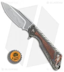 Marfione / Strider Custom MSG-3.5 Flipper Knife Fallout/Cu Engraved (W2 Juyo) -Blade HQ Shop Marfione Strider Custom MSG 3 5 fallout copper engraved motif BHQ 75776 er bottlecap