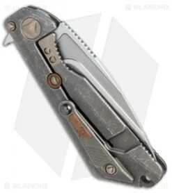 Marfione / Strider Custom MSG-3.5 Flipper Knife Fallout/Copper (3.5" W2 Hamon) -Blade HQ Shop Marfione Strider Custom MSG copper inlay W2 hamon BHQ 71508 er side