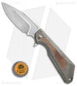 Marfione / Strider Custom MSG-3.5 Flipper Knife Fallout/Copper (3.5" W2 Hamon) -Blade HQ Shop Marfione Strider Custom MSG copper inlay W2 hamon BHQ 71508 er size