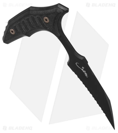 Microtech BEE S/E Wharncliffe Double Push Daggers Carbon Fiber (2.5" DLC Serr) 5 Microtech BEE S/E Wharncliffe Double Push Daggers Carbon Fiber (2.5" DLC Serr) - Image 3