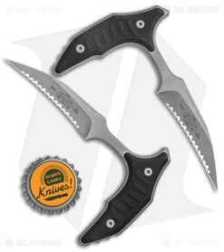 Microtech BEE S/E Wharncliffe Double Push Daggers Black G-10 (2.5" AP Full Serr) -Blade HQ Shop Microtech BEE SS FS Double Push Daggers AP Black G 10 Full Serr BHQ 141921 jr bottlecap
