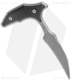 Microtech BEE S/E Wharncliffe Double Push Daggers Black G-10 (2.5" AP Full Serr) -Blade HQ Shop Microtech BEE SS FS Double Push Daggers AP Black G 10 Full Serr BHQ 141921 jr knife 1 spine