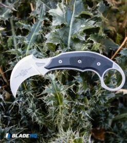 Microtech Bastinelli Iconic Karambit Fixed Blade Knife (Stonewash) 118-10R -Blade HQ Shop Microtech Bastinelli Iconic Karambit Fixed Blade Knife Stonewash 118 10R BHQ 99151 kp pokeys web jr