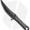 Microtech Borka SBK Fixed Blade Knife Carbon Fiber (5" Black Full Serr) 200-1DLC -Blade HQ Shop Microtech Borka SBK CF Black Full Serr 200 3DLC BHQ 76135 jr