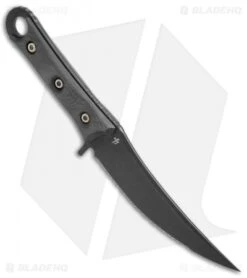 Microtech Borka SBK Fixed Blade Knife Carbon Fiber (5" Black Full Serr) 200-1DLC -Blade HQ Shop Microtech Borka SBK CF Black Full Serr 200 3DLC BHQ 76135 jr spine