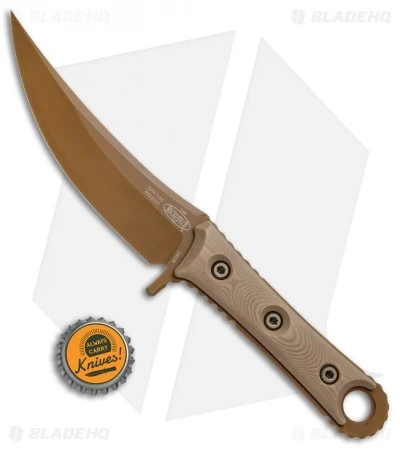 Microtech Borka SBK Fixed Blade Knife Tan G-10 (5" Tan PVD) 200-1PVDTN 6 Microtech Borka SBK Fixed Blade Knife Tan G-10 (5" Tan PVD) 200-1PVDTN - Image 4