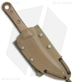Microtech Borka SBK Fixed Blade Knife Tan G-10 (5" Tan PVD Full Serr) 200-3PVDTN -Blade HQ Shop Microtech Borka SBK Tan G10 Tan PVD full serr BHQ 77775 er sheath