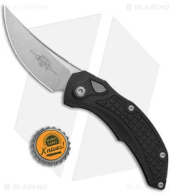 Microtech Brachial Automatic Knife Black Aluminum (3.25" Stonewash) -Blade HQ Shop Microtech Branchial Auto SE STD 268A 10 BHQ 140429 jr bottlecap