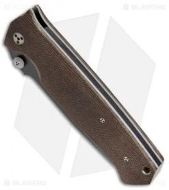 Microtech CMTX5 D/A Automatic Knife Green Cavas Micarta (3.5" Black) -Blade HQ Shop Microtech CMTX5 Green Cavas Black BHQ 0278 jr spine