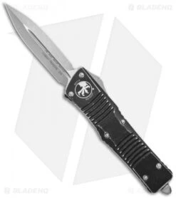 Microtech Combat Troodon D/E OTF Automatic Knife Distressed Black (3.8" Apoc)