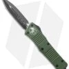 Microtech Combat Troodon D/E OTF Automatic Knife Green (3.8" Two-Tone) 142-1OD -Blade HQ Shop Microtech Combat Troodon DE OTF Auto Green TT 142 1OD BHQ 25835 jr