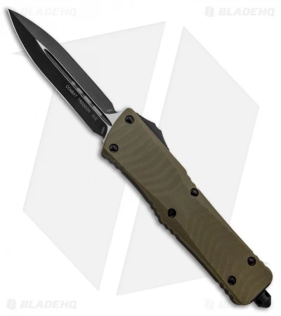 Microtech Combat Troodon D/E OTF Automatic Knife OD Green G-10 (3.8" Black) 3 Microtech Combat Troodon D/E OTF Automatic Knife OD Green G-10 (3.8" Black)