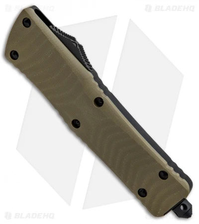 Microtech Combat Troodon D/E OTF Automatic Knife OD Green G-10 (3.8" Black) 4 Microtech Combat Troodon D/E OTF Automatic Knife OD Green G-10 (3.8" Black) - Image 2