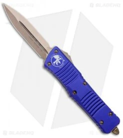 Microtech Combat Troodon D/E OTF Knife Purple (3.8" Bronze) 142-13PU