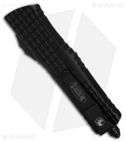 Microtech Combat Troodon Frag HS Rescue OTF Automatic Knife Black (4" Two-Tone) -Blade HQ Shop Microtech Combat Troodon Frag HS Rescue OTF AK Black 4in Two Tone BHQ 179322 td side