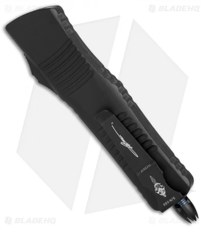 Microtech Combat Troodon Hellhound Tanto OTF CF/Blue Ti HW (3.4" Damascus) 4 Microtech Combat Troodon Hellhound Tanto OTF CF/Blue Ti HW (3.4" Damascus) - Image 2