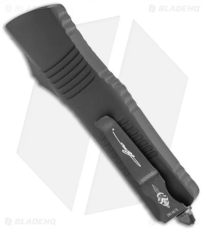 Microtech Signature Series Combat Troodon Hellhound Tanto OTF Knife (3.8" DLC) 5 Microtech Signature Series Combat Troodon Hellhound Tanto OTF Knife (3.8" DLC) - Image 3