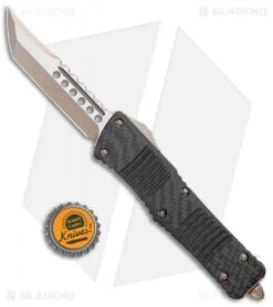 Microtech Combat Troodon Hellhound Tanto OTF Knife Carbon Fiber (3.8" Bronzed) -Blade HQ Shop Microtech Combat Troodon Hellhound Tanto OTF CF Bronzed 219 13CF BHQ 78192 jr bottlecap
