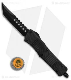 Microtech Combat Troodon Hellhound Tanto OTF Knife Carbon Fiber (3.8" DLC) -Blade HQ Shop Microtech Combat Troodon Hellhound Tanto OTF CF DLC BHQ 85173 er bottlecap