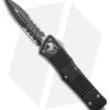 Microtech Combat Troodon OTF D/E Automatic Knife (3.8" Black Serr) 142-2 -Blade HQ Shop Microtech Combat Troodon OTF DE Auto Black Serr 142 2 BHQ 4377 jr 1