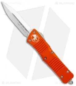 Microtech Combat Troodon OTF D/E Automatic Knife Orange (3.8" Satin)