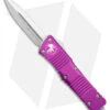 Microtech Combat Troodon OTF Knife D/E Dagger Violet (3.8" SW Full Serr) -Blade HQ Shop Microtech Combat Troodon OTF DE Dagger Violet SW Full Serr BHQ 98068 jr