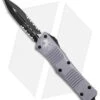 Microtech Combat Troodon OTF D/E Automatic Knife Gray (3.8" Black Serr)