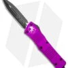 Microtech Combat Troodon OTF D/E Dagger Knife Violet (3.8" Black Plain) 2 Microtech Combat Troodon OTF D/E Dagger Knife Violet (3.8" Black Plain) -Blade HQ Shop Microtech Combat Troodon OTF Dagger Violet Black 142 1VI BHQ 98073 jr