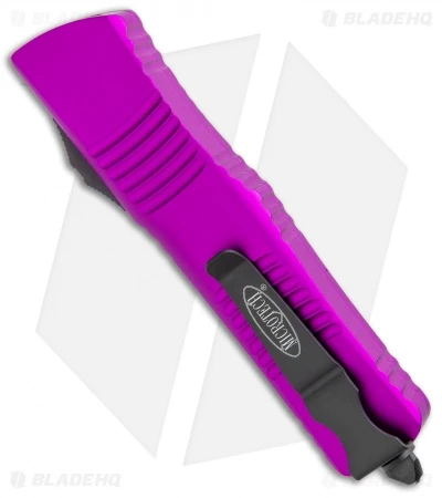 Microtech Combat Troodon OTF D/E Dagger Knife Violet (3.8" Black Plain) 5 Microtech Combat Troodon OTF D/E Dagger Knife Violet (3.8" Black Plain) - Image 3