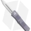 Microtech Combat Troodon OTF Knife D/E Dagger Gray (3.8" Stonewash Full Serr) -Blade HQ Shop Microtech Combat Troodon OTF Knife D E Dagger Gray 3.8 Stonewash Full Serr 142 12GY BHQ 98063 LS