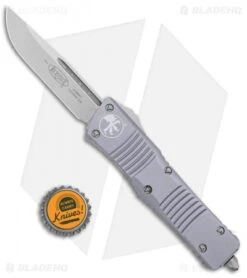 Microtech Combat Troodon S/E OTF Automatic Knife Gray (3.8" Stonewash) -Blade HQ Shop Microtech Combat Troodon S E OTF Automatic Knife Gray 3.8in Stonewash 143 10GY BHQ 98102 Bottlecap 1