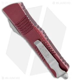 Microtech Combat Troodon S/E OTF Auto Knife Distressed Merlot (4" Apocalyptic) -Blade HQ Shop Microtech Combat Troodon SE OTF Auto Distressed Merlot Apocalyptic BHQ 178805 jr side